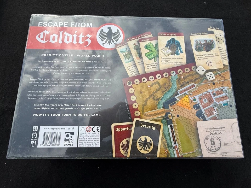 ESCAPE FROM COLDITZ DELUXE 2016 EDITION BOARD GAME - OSPREY GAMES NEW & SEALED - Image 2 of 2