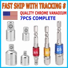 7-pack 3/8" to 1/4" 1/2 inch Drive Ratchet SOCKET ADAPTER REDUCER Air Impact Set