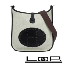 Hermes Evelyn 1 PM Shoulder Bag Toris Chocolat □D engraved box Used LOOP-0