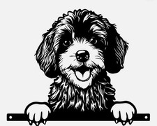 Cockapoo / Labradoodle Fence Topper – Metal Garden Silhouette