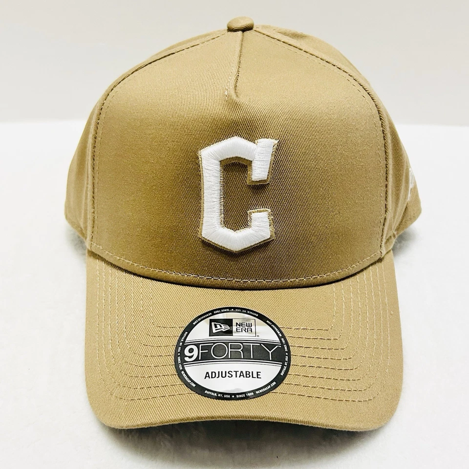 New Era Cleveland Guardians A-Frame 9FORTY Hat Cap Adjustable Snapback Brown - Image 2 of 4