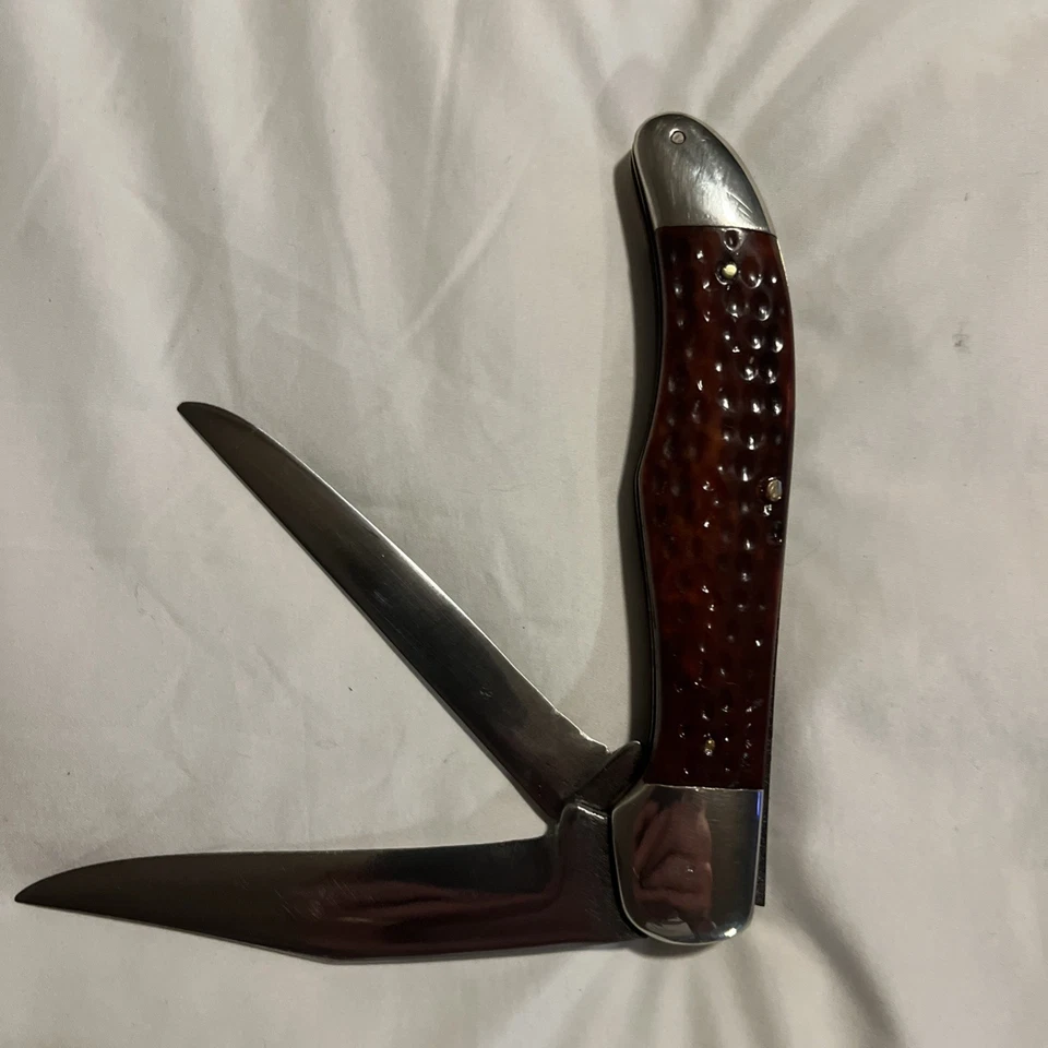 Case XX 1940-1964 Redbone Folding Hunter 6265 Sab Great Snap No Cracks Or Chips! - Image 4 of 4