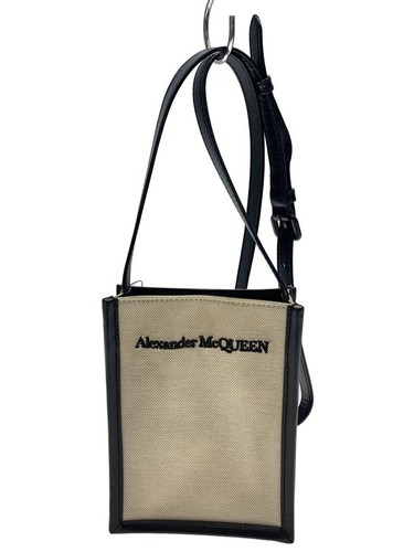 Alexander McQueen Shoulder Bag Canvas WHT Used