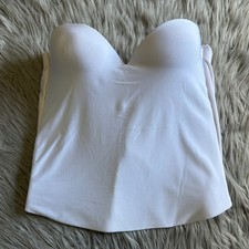 David's Bridal Corset Bustier Womens Size 40B White Underwire Push Up Lingerie