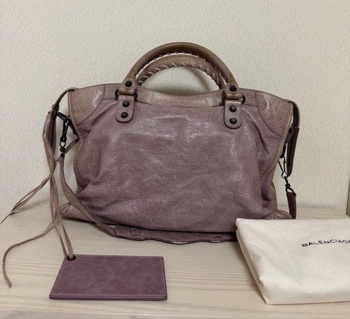BALENCIAGA Handbag Classic City Bag Leather Women's w/Mirror, Shoulder Strap