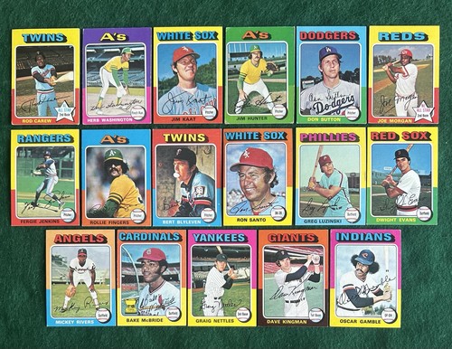 1975 Topps Mini Baseball Partial Set (467) Cards Aaron/ Gibson/ Rose/ HOF RC - Picture 8 of 23