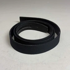 SLIDEBELTS Black Canvas Belt Strap (Without Buckle)