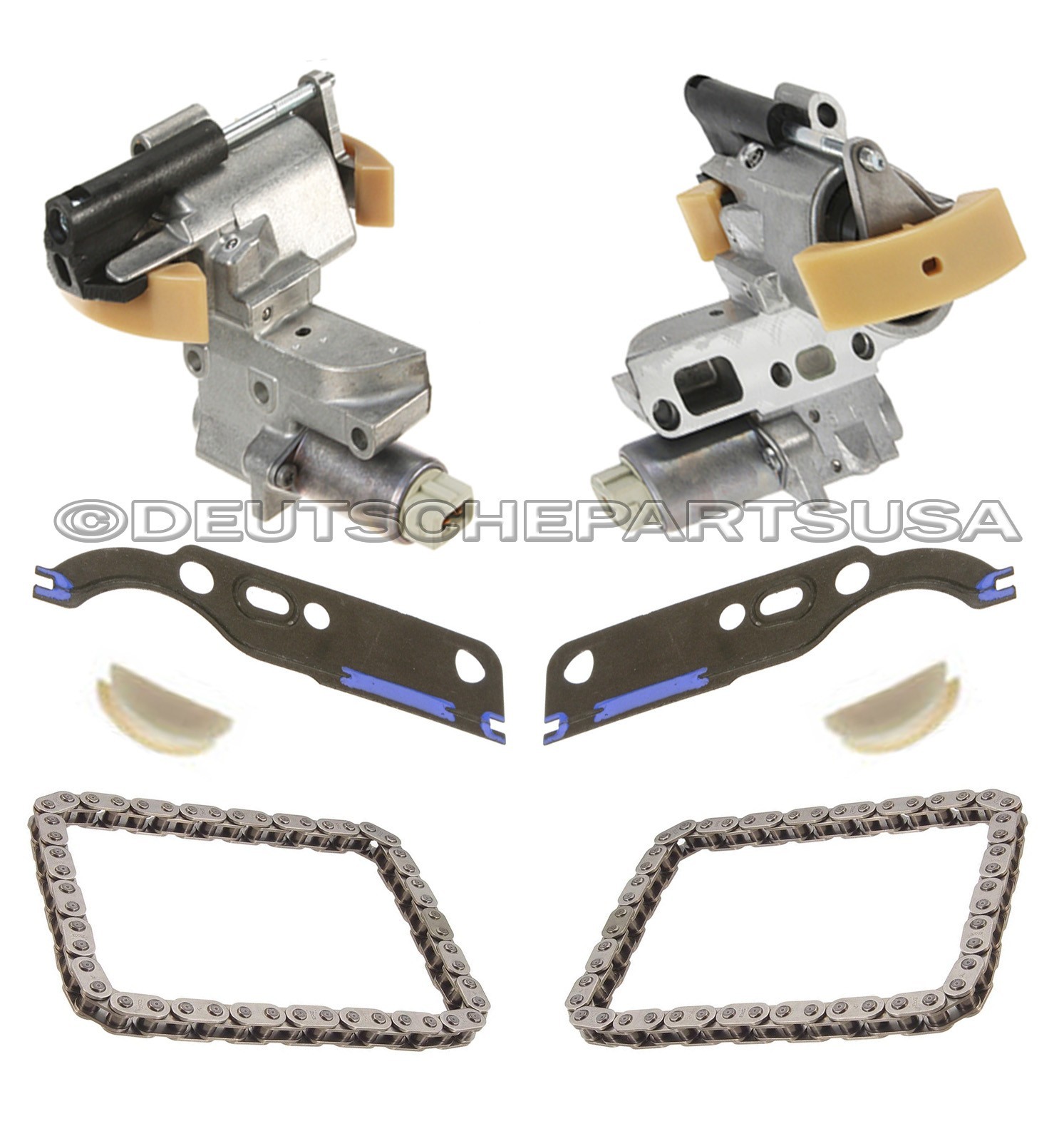 Audi VW 4.2 L Timing Chain Tensioner ADJUSTER SOLENOID + CHAIN + GASKET