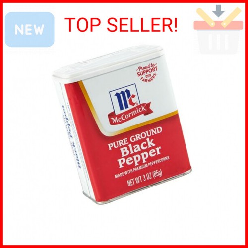 NEW McCormick Pure Ground Black Pepper 3 oz