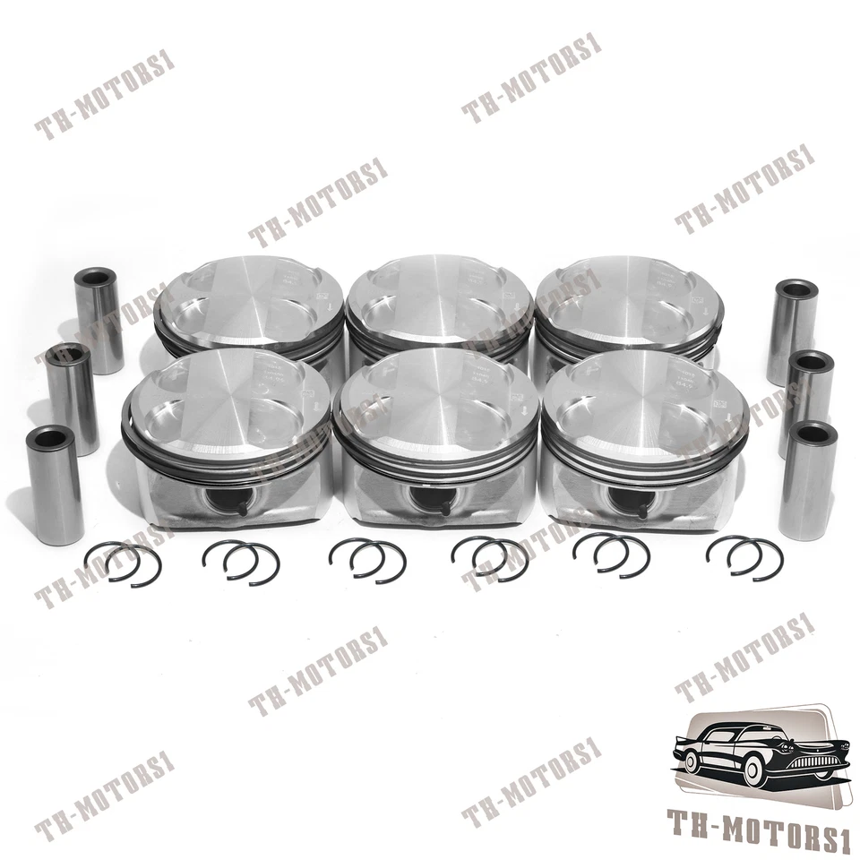 New OEM MAHLE Pistons & Rings Set 10.7:1 For BMW 3.0L L6 525xi Z4 730Li F25 E83 - Изображение 2 из 4