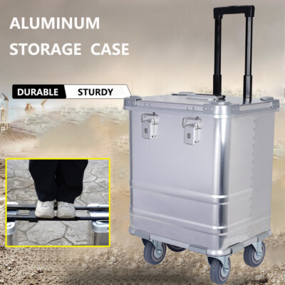 Aluminum Trolley Box Professional Medical Rolling Case with 360° Rotation Wheels