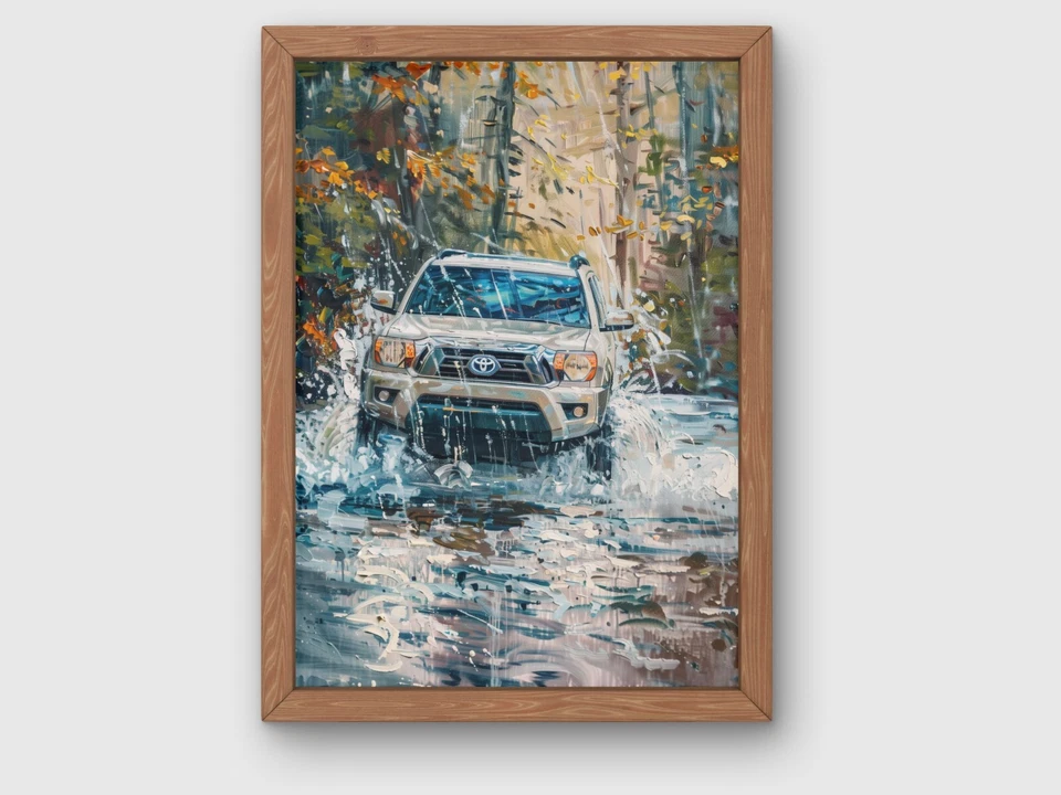 Toyota Tacoma Tundra Off-Road TRD Rainforest Jungle Truck | Impressão em tela C37 - Imagem 4 de 4