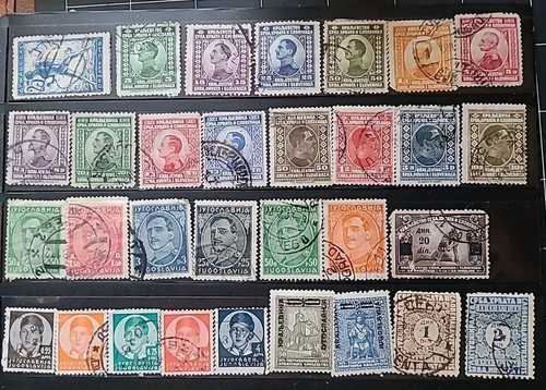 Yugoslavia Small Lot 31 stamps 1919-1936. All Hinged Used. R25-6