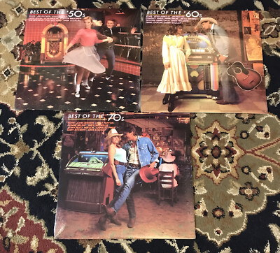 Elvis And Other Artists Best Of The 50's, 60's & 70's (3) Sealed LP S