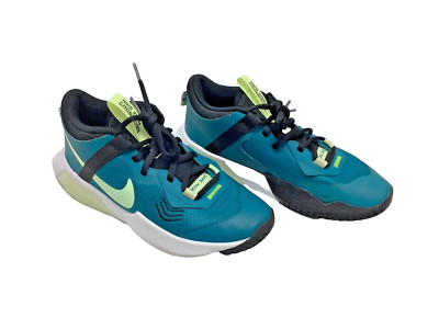 Nike Bigs Kid's Air Zoom Crossover 5.5Y Bright Spruce/Barely Volt