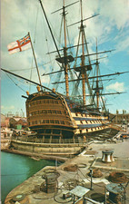 AK HMS Victory im Dock, Segelschiff (Nr. 1621...