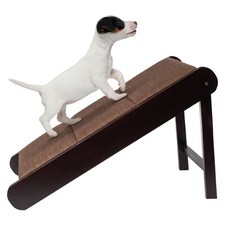 Pet Ramp - Foldable Wooden Dog Ramp for Getting onto Beds, Couches, or Into V...