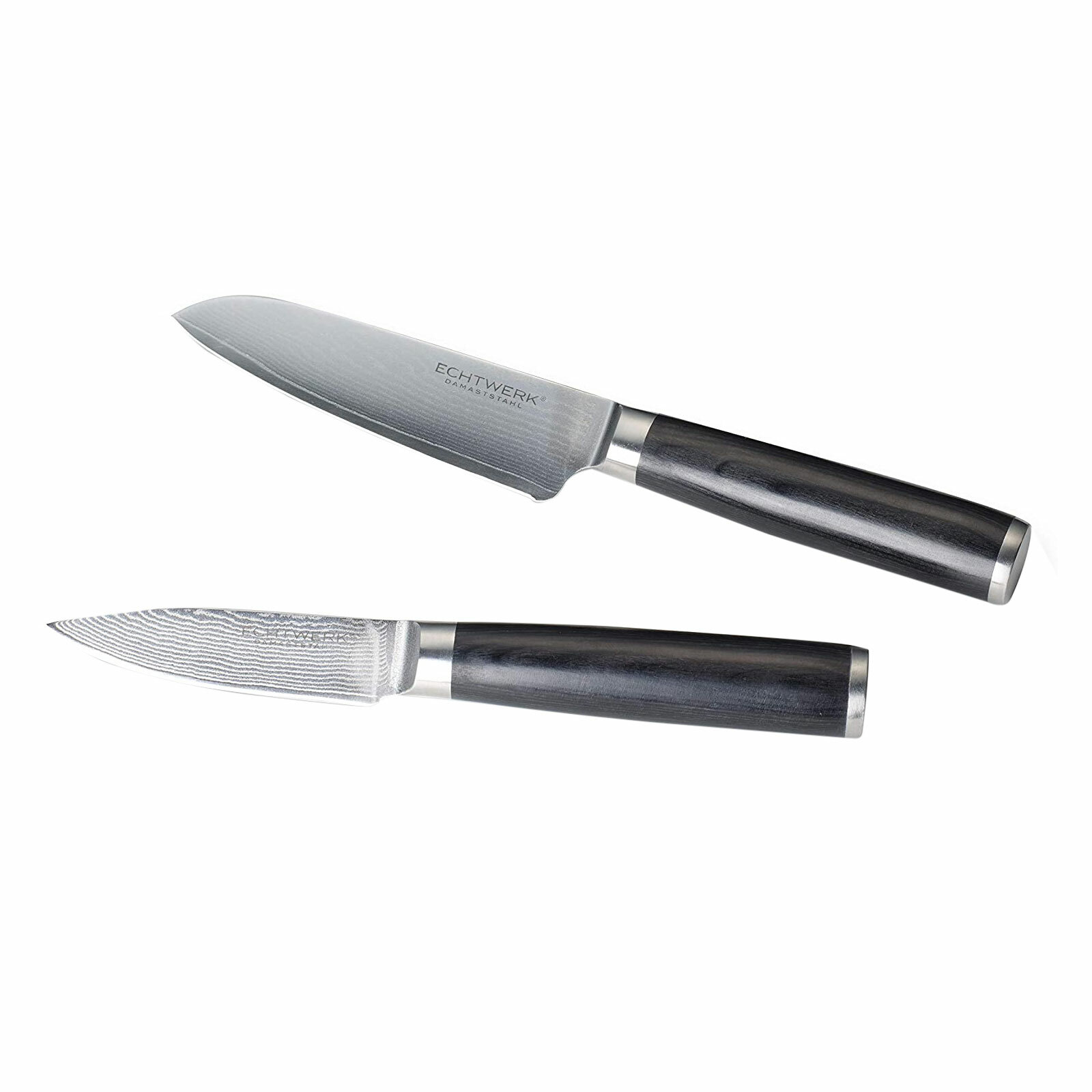 Комплект 2-й серии Echtwerk Damaszener Messer-tlg Santokumesser Schälmesser для хранения багажа