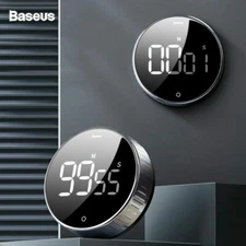 Baseus LCD Digital Timer Magnetic 99s Countdown Kitchen Cooking Stopwatch Alarm