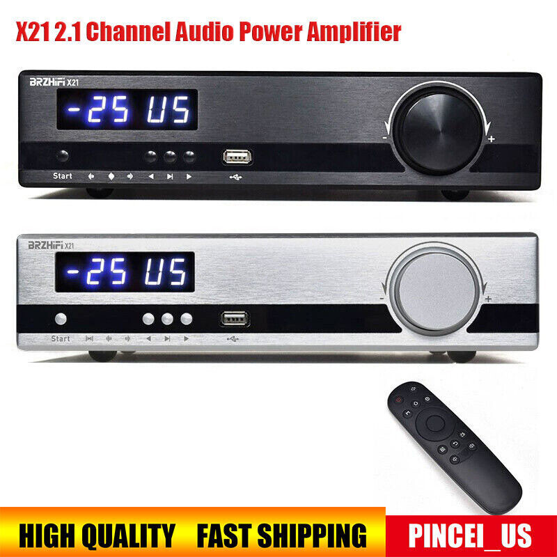 BRZHIFI X21 2.1 Channel Audio Power Amplifier HD Bluetooth