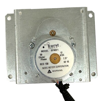 Nidec Hurst SP4021 Stepper Motor w Mounting Flange 12V DC 6 Wire 7.5 deg 50 Ohms