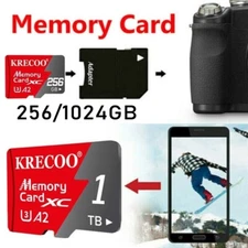 Micro SD Card 32GB 64GB 128GB 256GB 512GB TF Class 10 for Phone Wholesale Lot