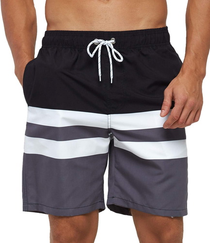 Mens Swimming Shorts Quick Dry Beach Trunks Swimwear with Mesh Lining - Picture 12 of 12