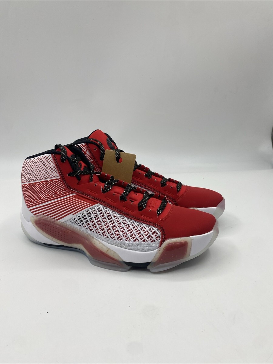 Nike Air Jordan XXXVIII White/Black/Red/Gold DZ3356-100 Men's