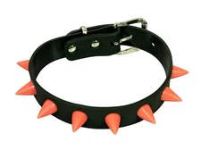 Cyber Punk Cyber Rave Cyber Goth Fluorescent Neon Spike Collar Choker Necklace 