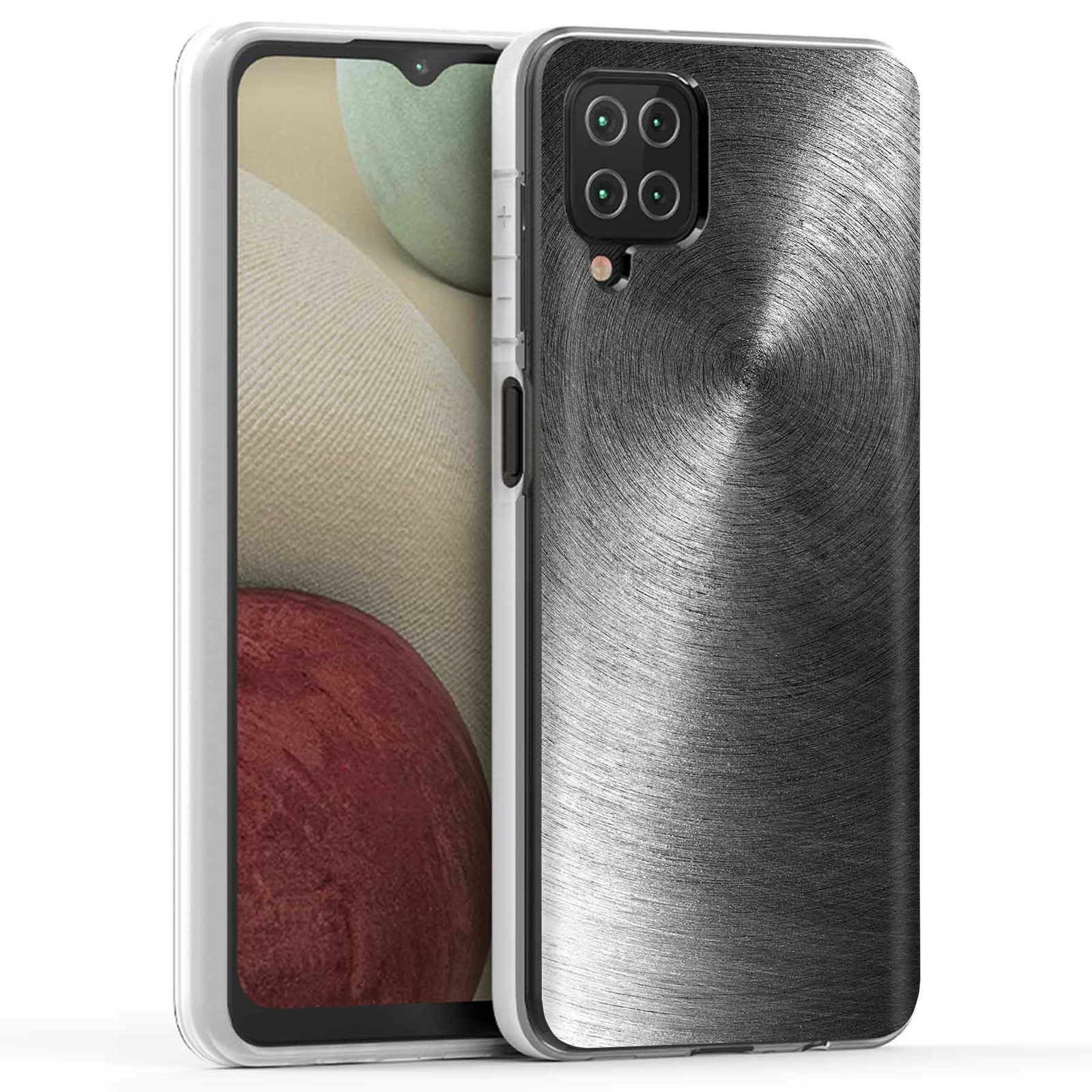 Samsung Galaxy A12 Phone Case with Stylish Metal Pattern 11 Design-image