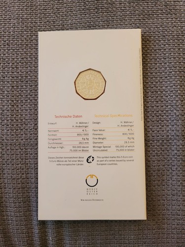 5 Euro Gedenkmünze, Österreich, Silber, 100 Jahre Wahlrechtsreform, 2007 - Bild 2 von 3
