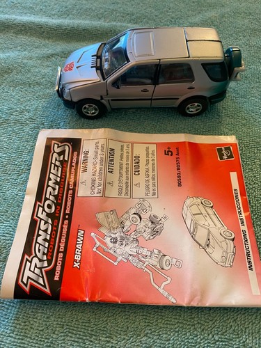 Transformers Robots In Disguise X-Brawn Action Figure w Instruction Manual NICE!