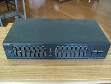 Toshiba Vintage EQ-E36 7 Band Stereo Graphic Equalizer Working One Knob Broken