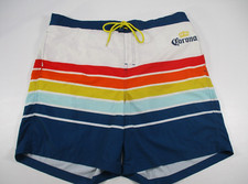 Corona Mens Multi Color Casual Mesh Swim Beach Summer ShortsSz 2XL 44/46