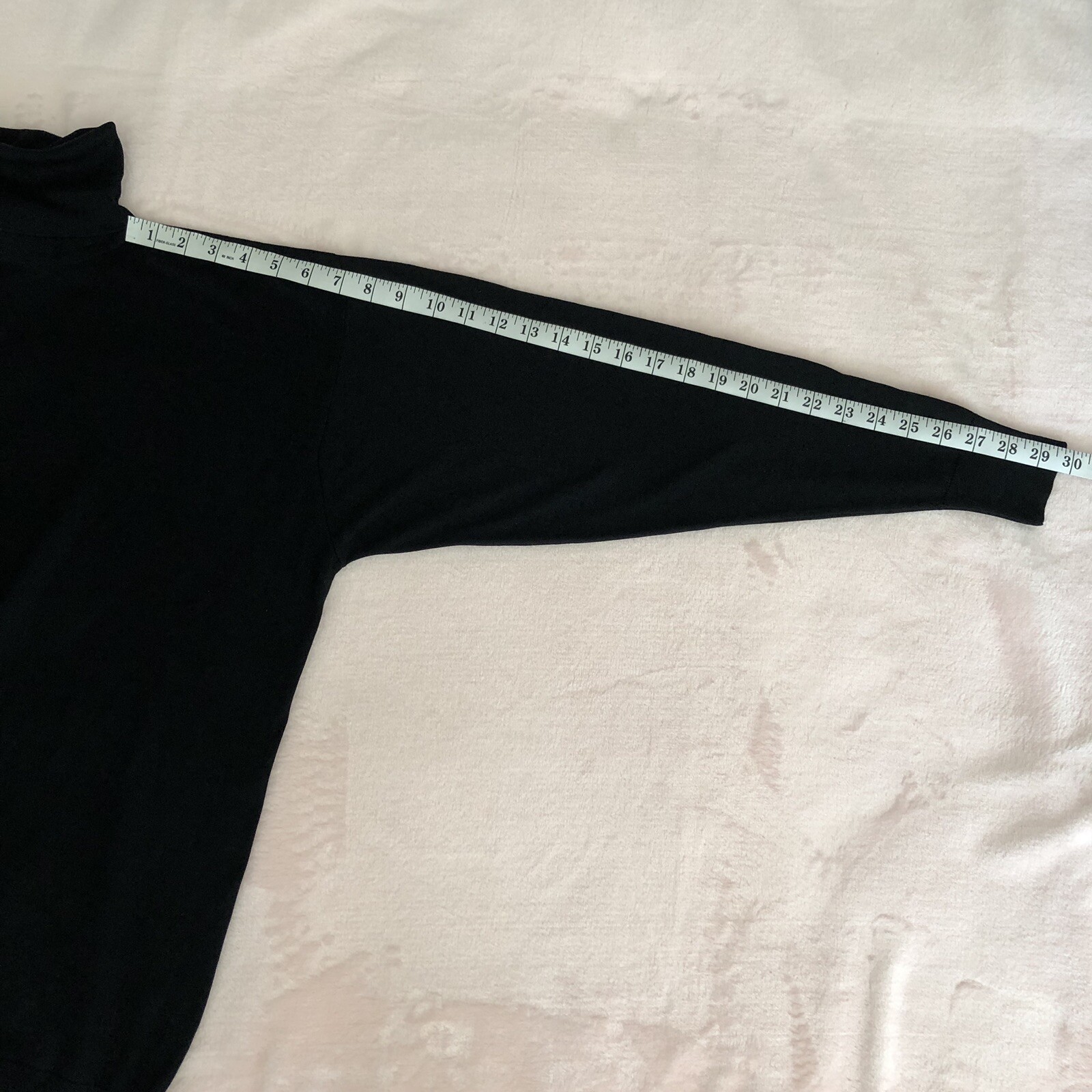 Ralph Lauren 80s Purple Label Womens Silk Turtleneck Long Sleeve Top Black Sz M image 7