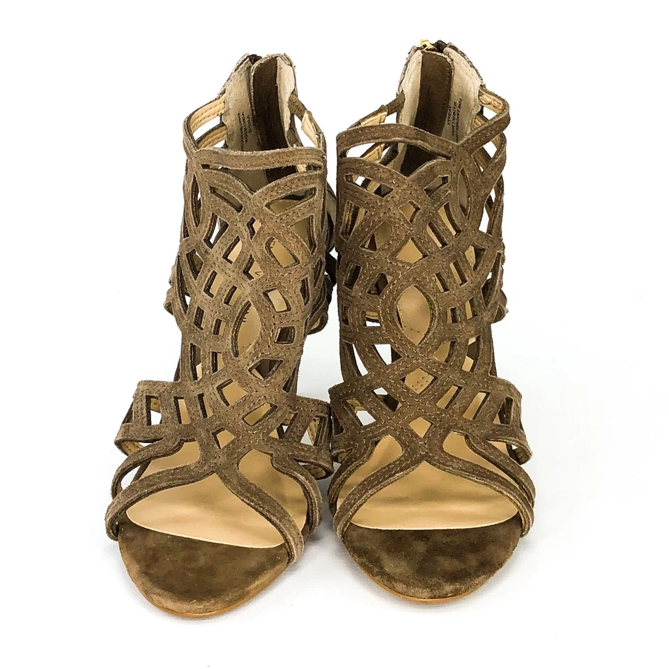 Sandálias salto gala gladiador Adrienne Vittadini tamanho 6.5 - Imagem 3 de 4