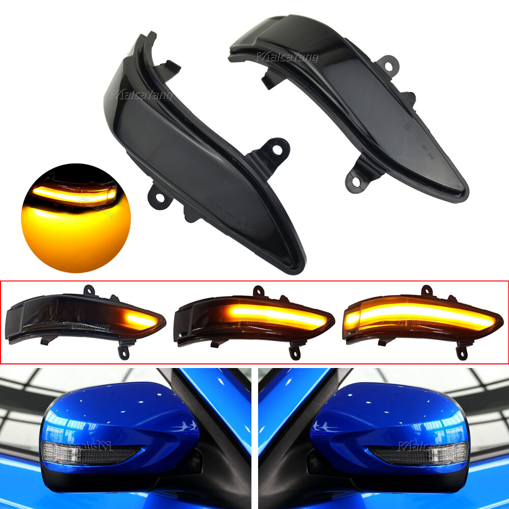 ZALTAS Clignotant LED Pour Subaru Pour Liberty 2000 2001 2002 2003 LED Répéteur Marqueur Clignotant Indicateur Clignotant Lumière Moderne Voiture Lampe Clignotants Dynamiques(Color:Dynamic Black
