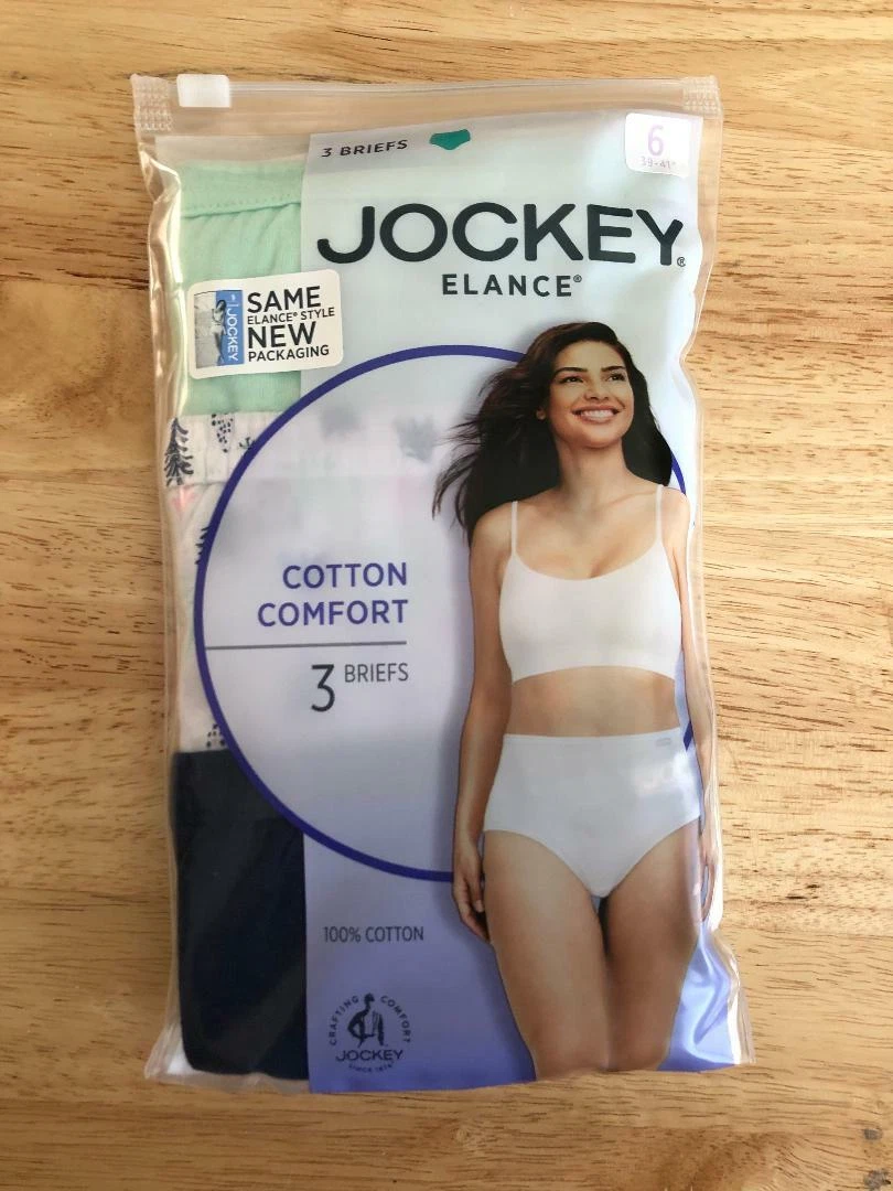 JOCKEY Panties ~ Women's Underwear Elance ~ Sz 6 ~ BRIEFS ~ Style 1484