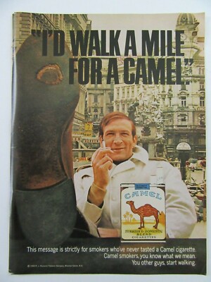 1968 CAMEL CIGARETTES RJ Reynolds Tobacco Company Magazine Print Ad