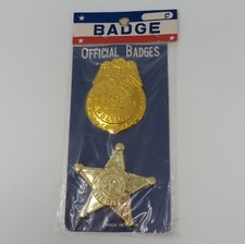 Vintage Japan Official Badges Special Police Deputy Sheriff Toy Badges