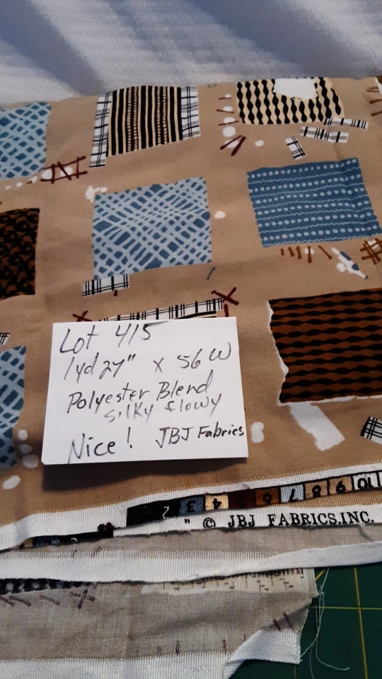 Ткань Destash JBJ ткани 1 ярд 27 «X 56» Lt415 красивый блузка поли Flowy шелковистый - Изображение 2 из 4