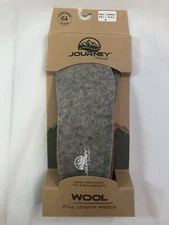 Journey by Powerstep Wool Full Length Insoles Size E Men 8-8.5 Women 10-10.5 New