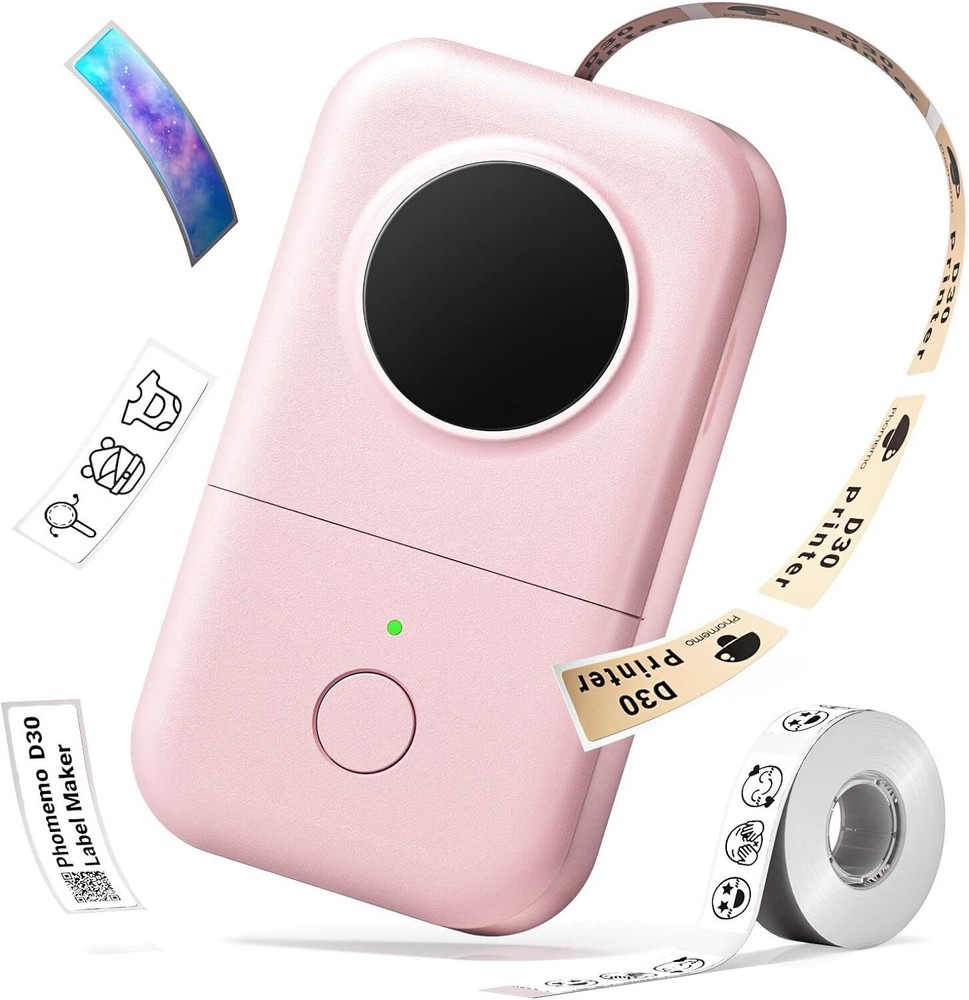 Phomemo D30 Mini Bluetooth Label Maker – Portable Wireless Thermal Printer  