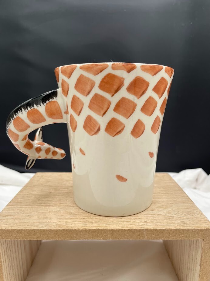 Pier 1 Imports Ceramic Giraffe Mug Giraffe Head Handle Large Novelty