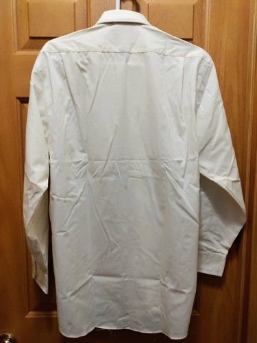 NWT Men's Stafford ivory button down mens sz 15/15.5 - Picture 4 of 5
