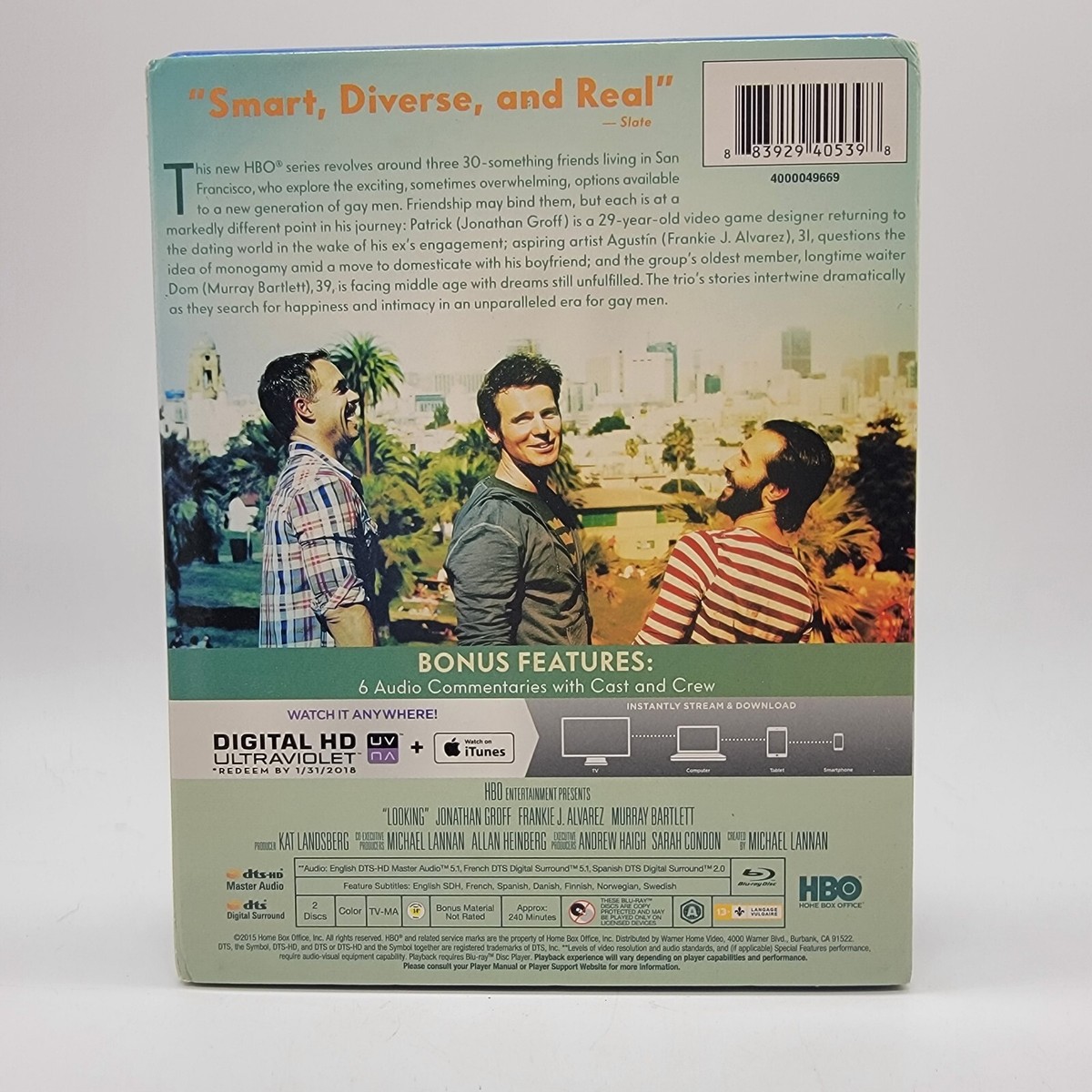 Looking: The Complete First Season (Blu-ray Disc, 2015, 2-Disc Set