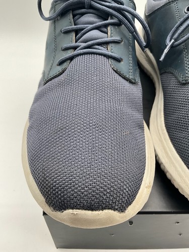 SKECHERS Delson scarpe sneakers uomo taglia 11 blu memory foam stringate 1568665 - Foto 6 di 23