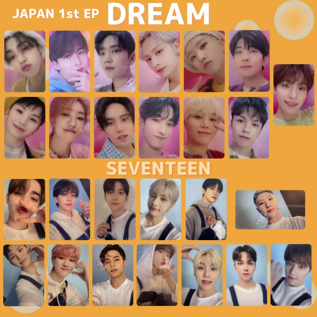 SEVENTEEN DREAM Japan 1st EP photo card Weverse Japan UMJ SVT photocard  K-POP PC