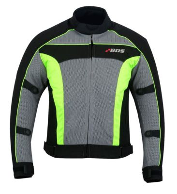Airmesh Sommer Motorradjacke Schwarz neongelb, Motorrad Jacke mit