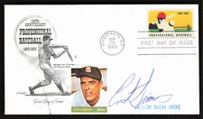 CURT SIMMONS Signed Pasted on Baseball Photo Envelope Cachet Cardinals Auto